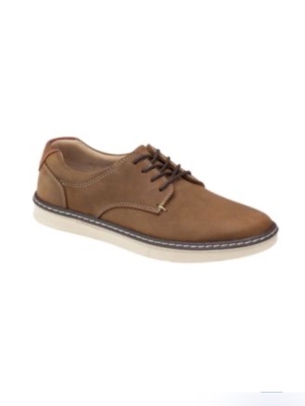 Johnston & Murphy Brown Casual Derby with White Sole